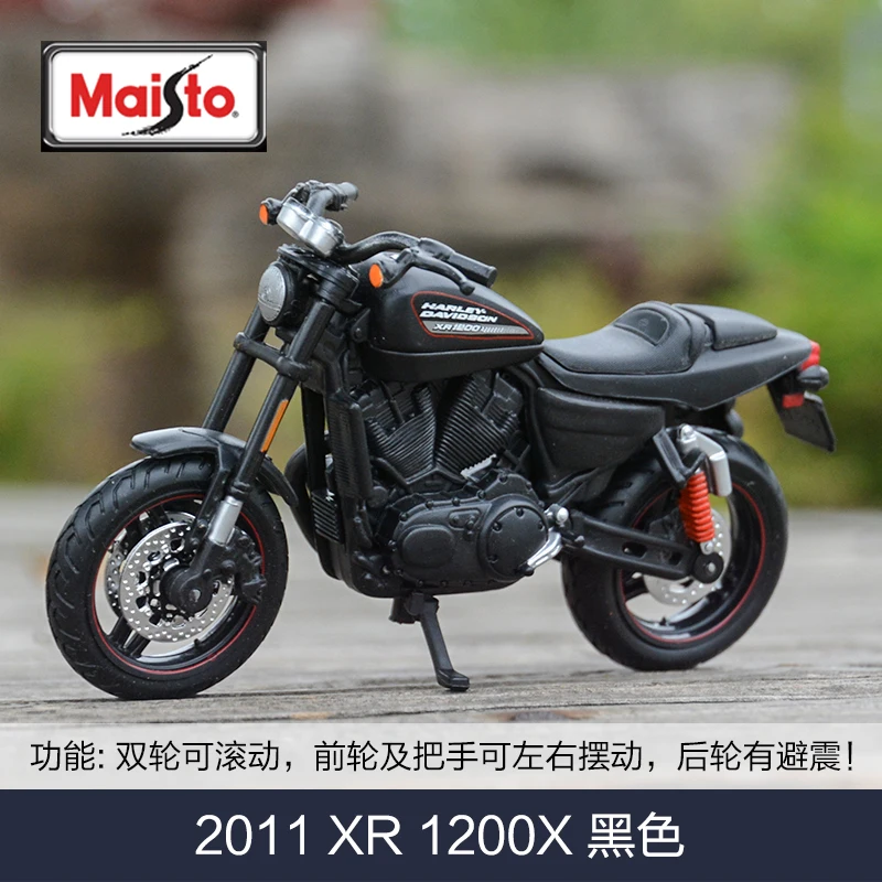 Коллекционная модель мотоцикла Maisto 1:18 Harley-Davidson 2011 XR 1200X, литая под давлением, для хобби и коллекционирования
Коллекционная модель мотоцикла Maisto 1:18 Harley-Davidson 2011 XR 1200X, литая под давлением, для хобби и коллекционирования