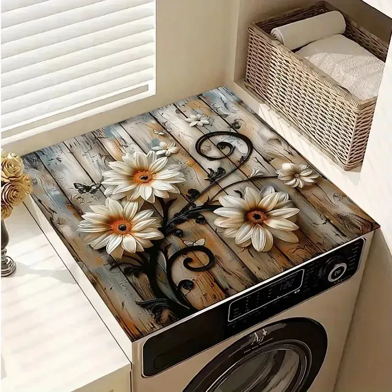 VIKAMA Blue Butterfly and Daisy Drain Mat: Absorbent, Non-Slip Washing Machine Dust Cover, Kitchen Drain Mat, Home Decor
VIKAMA Blue Butterfly and Daisy Drain Mat: Absorbent, Non-Slip Washing Machine Dust Cover, Kitchen Drain Mat, Home Decor