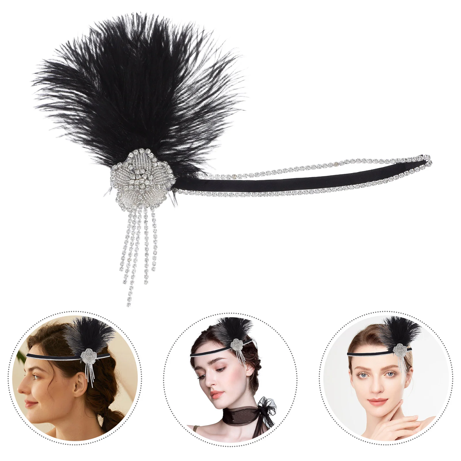 Fringed Headband Black Roaring 20s Accessories Women Vintage Flapper Tassel Embellishment Hair Styling
Fringed Headband Black Roaring 20s Accessories Women Vintage Flapper Tassel Embellishment Hair Styling