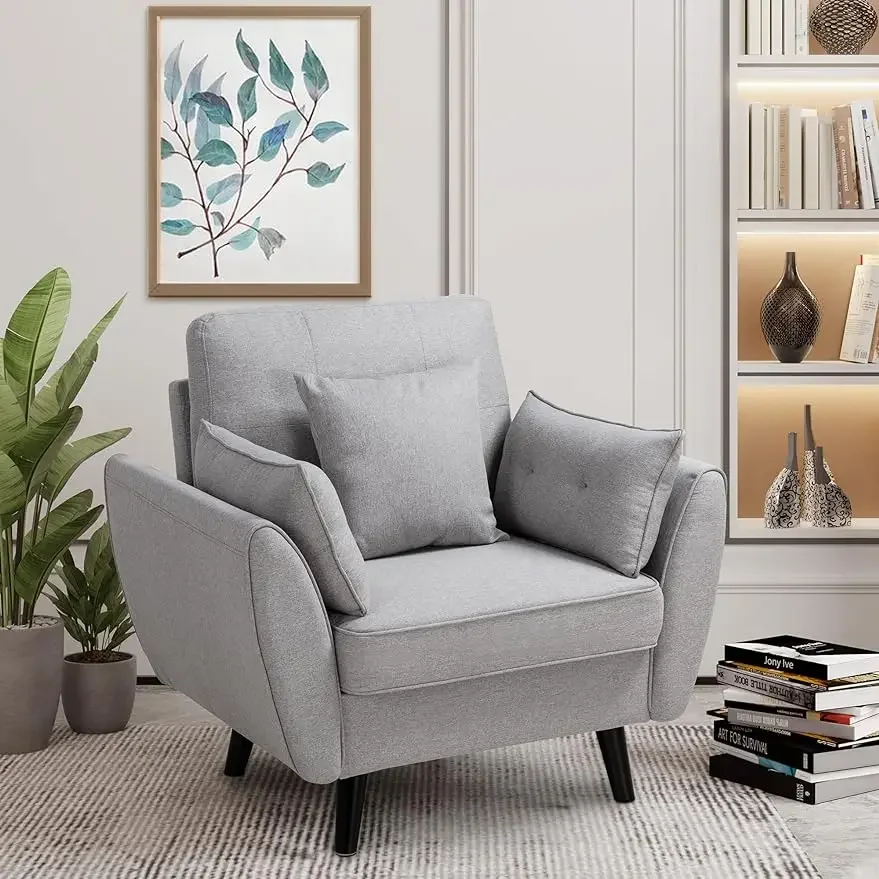 Shintenchi 38" Small Modern Accent Arm Couch Sofa,Linen Fabric Upholstered Single Sofa Chair Furniture for Small Space
Shintenchi 38" Small Modern Accent Arm Couch Sofa,Linen Fabric Upholstered Single Sofa Chair Furniture for Small Space
