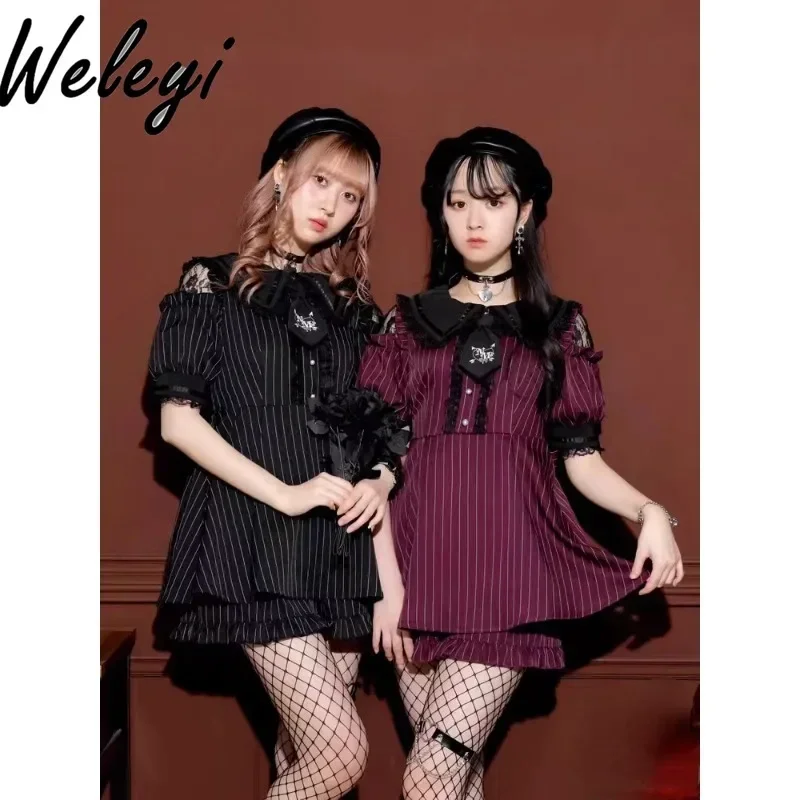 Super Cutecore New Jirai Skirt and Culottes Set Summer Embroidered Tie Striped Mine Series Mass Production Fashion Two Piece Set
Super Cutecore New Jirai Skirt and Culottes Set Summer Embroidered Tie Striped Mine Series Mass Production Fashion Two Piece Set