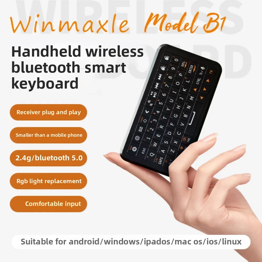 Мини-клавиатура Winmaxle, портативная беспроводная портативная RGB-клавиатура, совместимость с мультисистемой, 500 мАч, эргономичный дизайн, длительный срок службы батареи
Мини-клавиатура Winmaxle, портативная беспроводная портативная RGB-клавиатура, совместимость с мультисистемой, 500 мАч, эргономичный дизайн, длительный срок службы батареи