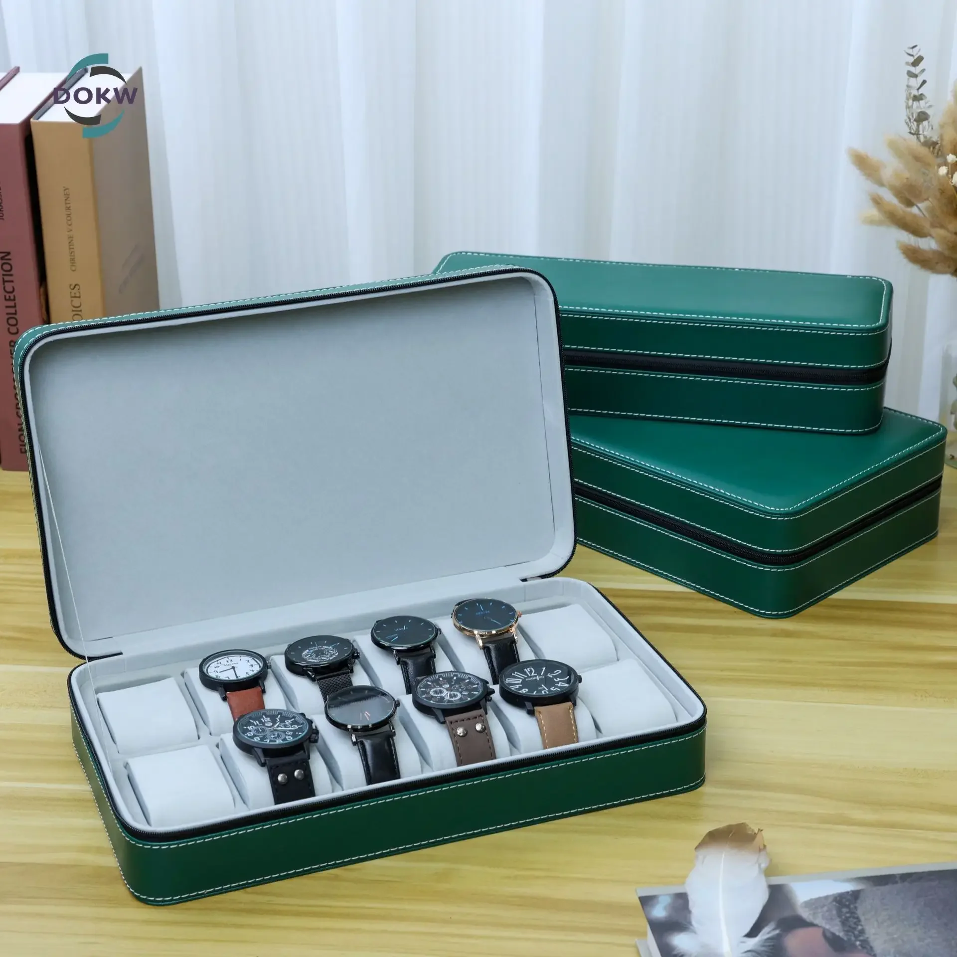 2024 New 6/10/12 Girds Portable Watch Storage Boxes Organizer with Zipper Classic Style Multifunctional Watch Display Box
2024 New 6/10/12 Girds Portable Watch Storage Boxes Organizer with Zipper Classic Style Multifunctional Watch Display Box