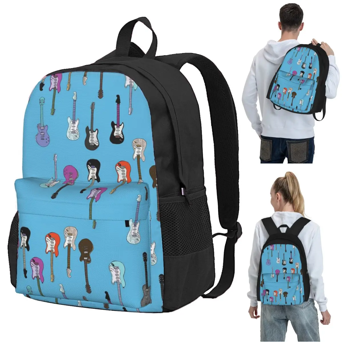 Guitars Blues Backpack Student BookBag Children School Bag Laptop Shoulder Bags for Boys Girls
Guitars Blues Backpack Student BookBag Children School Bag Laptop Shoulder Bags for Boys Girls