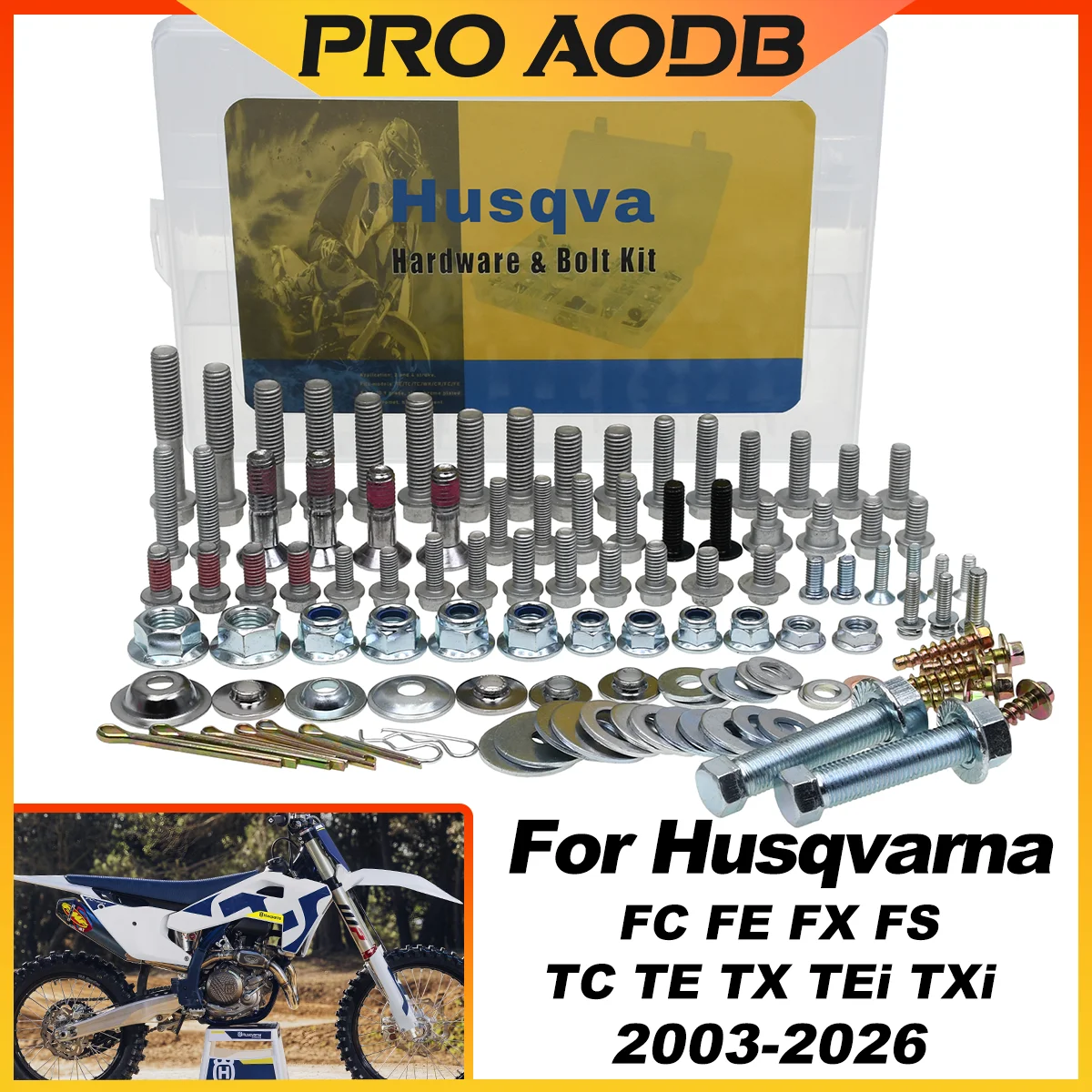 For Husqvarna FC FE FX FS TC TE TX TEi TXi Motorcycle Full Self-tapping screws Hardware Fastener Repair rescue toolkit 2003-2026
For Husqvarna FC FE FX FS TC TE TX TEi TXi Motorcycle Full Self-tapping screws Hardware Fastener Repair rescue toolkit 2003-2026