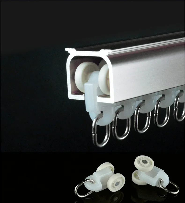 White Color Curtain Track Extension Brackets Plastic Curtain Track Gliders with Hooks
White Color Curtain Track Extension Brackets Plastic Curtain Track Gliders with Hooks