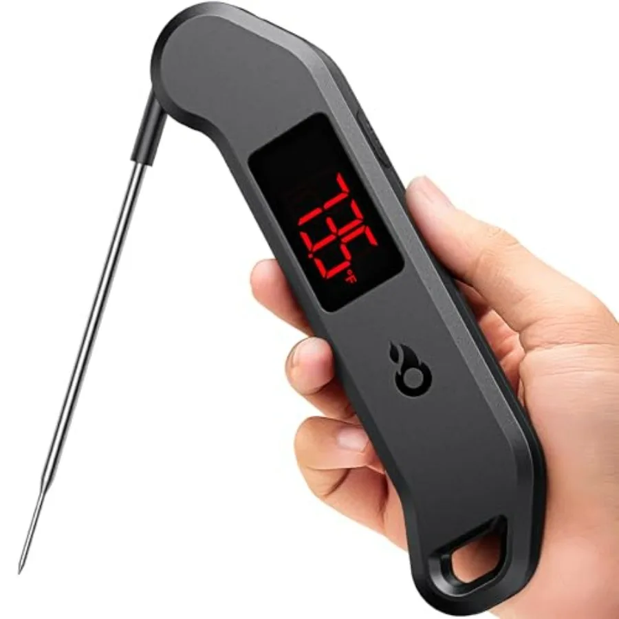 Professional Digital Meat Thermometer, 1 Sec Instant Read, ±0.5℉ Accuracy NISTandNSF Certified Food Thermometer, Auto-Rotate Br
Professional Digital Meat Thermometer, 1 Sec Instant Read, ±0.5℉ Accuracy NISTandNSF Certified Food Thermometer, Auto-Rotate Br