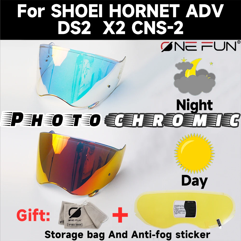 for SHOEI HORNET ADV DS2 X2 CNS-2 Photochromic Helmet Visor Replacement Scratch-Resistant UV-Protected Motorcycle Gear
for SHOEI HORNET ADV DS2 X2 CNS-2 Photochromic Helmet Visor Replacement Scratch-Resistant UV-Protected Motorcycle Gear
