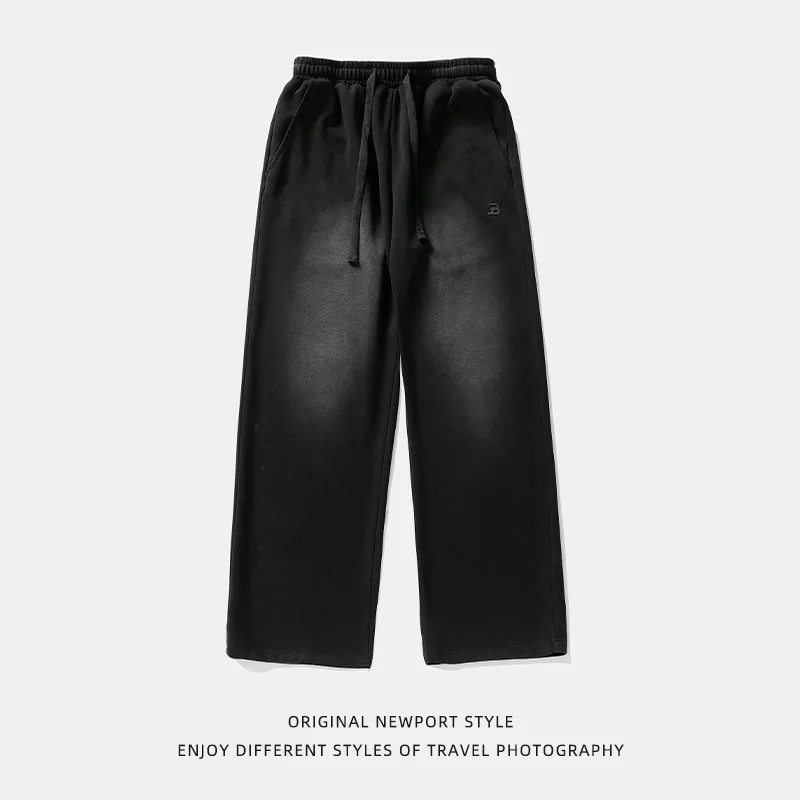 Joggers Men 280g Texture Made Old Wash Water Underwear Men's Fall Casual Pants Day Loose Straight Leg Long Pants
Joggers Men 280g Texture Made Old Wash Water Underwear Men's Fall Casual Pants Day Loose Straight Leg Long Pants