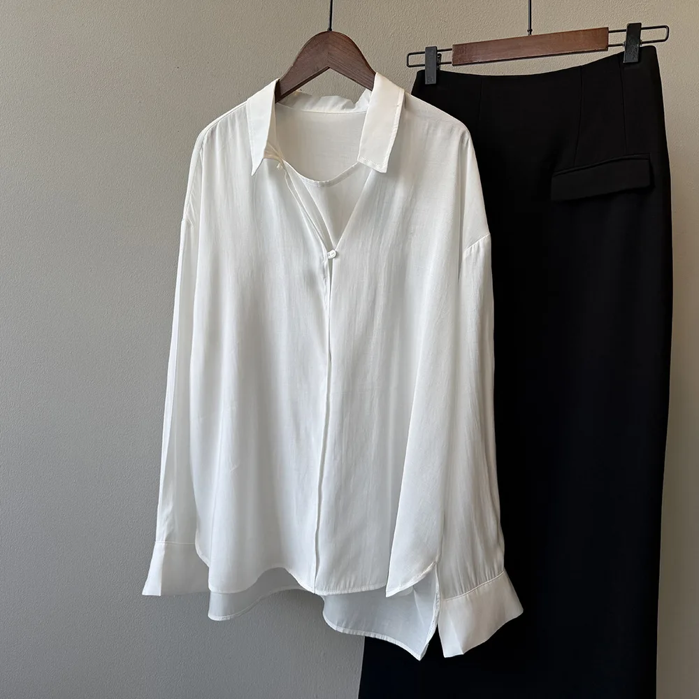 SuperAen осенний новый стиль, складной пуловер, рубашка для женщин, свободный дизайн, асимметричные элегантные однотонные топы
SuperAen осенний новый стиль, складной пуловер, рубашка для женщин, свободный дизайн, асимметричные элегантные однотонные топы