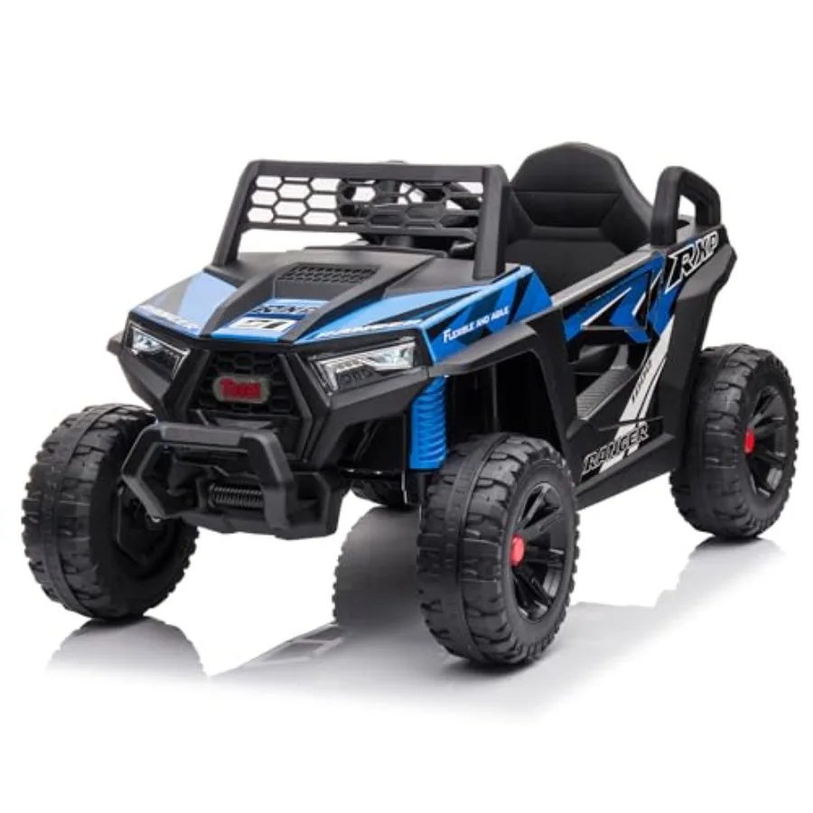 TOBBI 12V Ride On Car Toy for Off-Road Use Blue Electric Truck with Dual 25W Motors Safety Belt Horn LED Lights Music Double Op
TOBBI 12V Ride On Car Toy for Off-Road Use Blue Electric Truck with Dual 25W Motors Safety Belt Horn LED Lights Music Double Op
