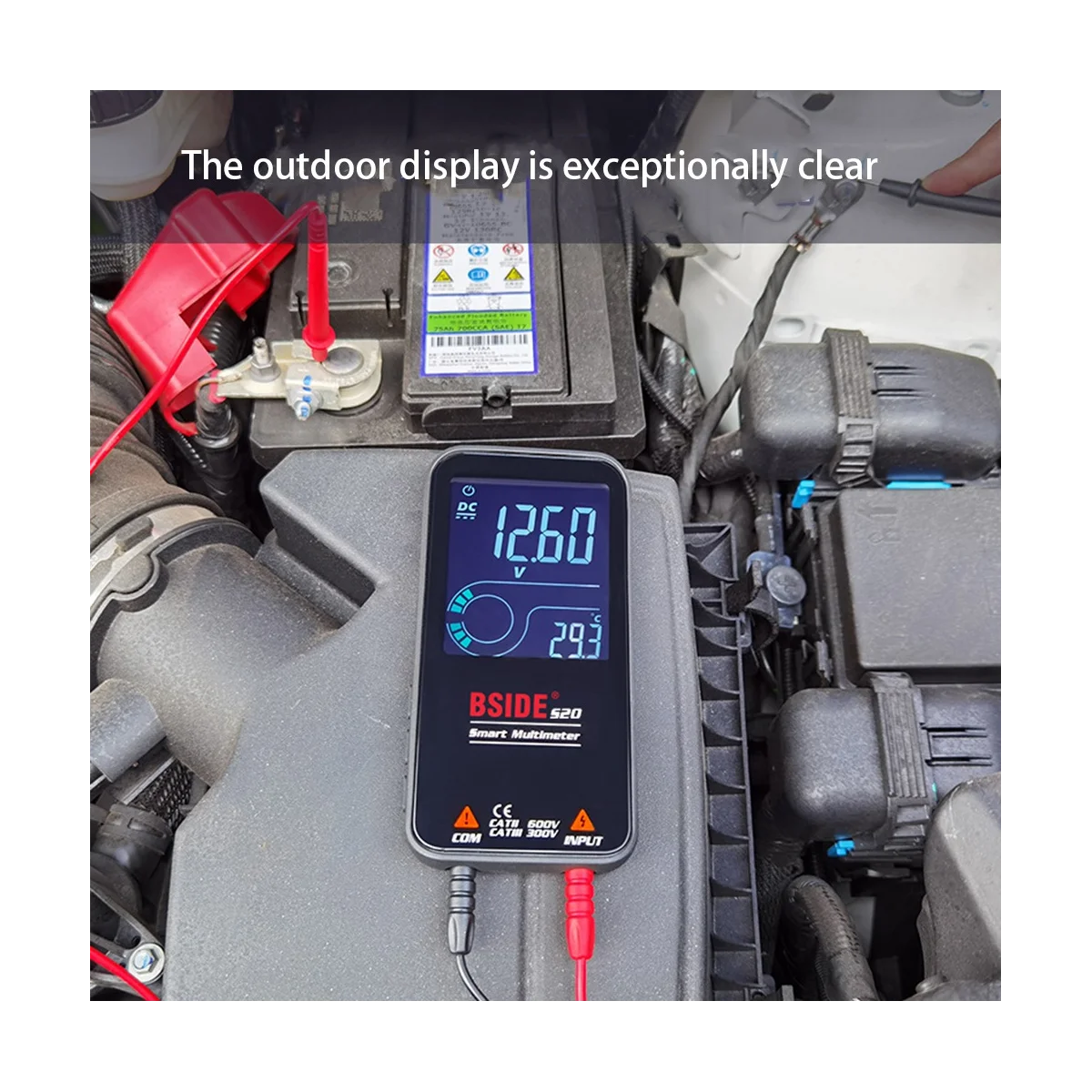 BSIDE S20 Digital Multimeter LCD 3 Results Display 9999 Counts Auto Range Voltmeter Rechargeable
BSIDE S20 Digital Multimeter LCD 3 Results Display 9999 Counts Auto Range Voltmeter Rechargeable