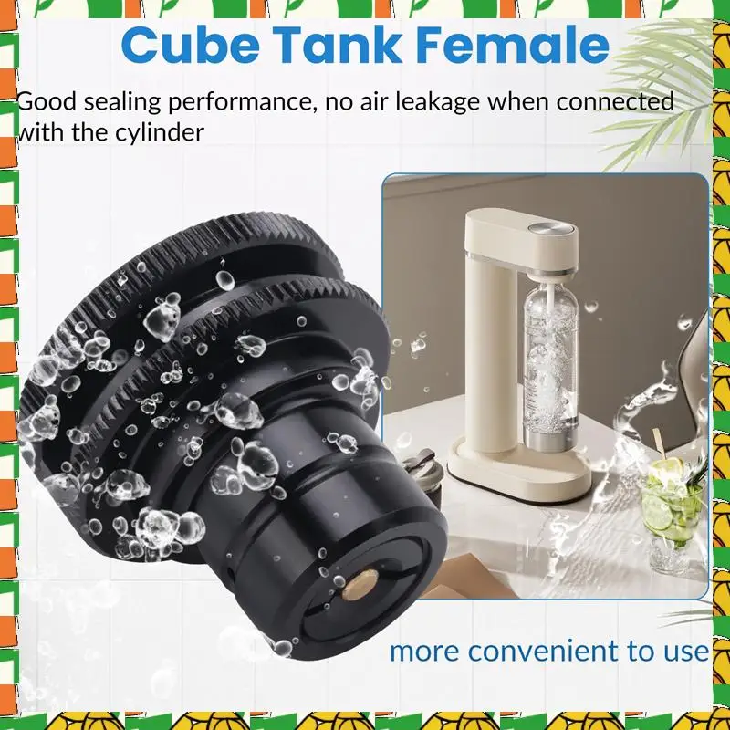 Soda Cylinder Stream Thread Converts Adapter Match Cube Tank Female DUO/ART/GAIA To Male Tr21-4 Durable Easy To Use Black
Soda Cylinder Stream Thread Converts Adapter Match Cube Tank Female DUO/ART/GAIA To Male Tr21-4 Durable Easy To Use Black