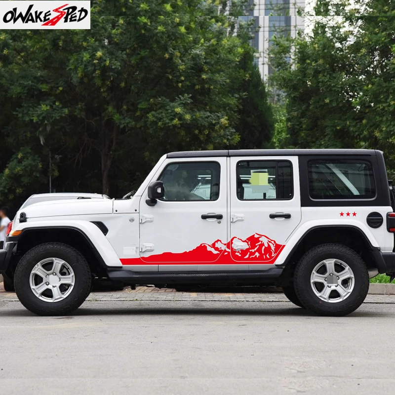 Mountain Graphics Sticker Car Body Door Side Decor Vinyl Decal For JEEP Wrangler Rubicon Sahara 4 Door OFF ROAD DIY Accessories
Mountain Graphics Sticker Car Body Door Side Decor Vinyl Decal For JEEP Wrangler Rubicon Sahara 4 Door OFF ROAD DIY Accessories