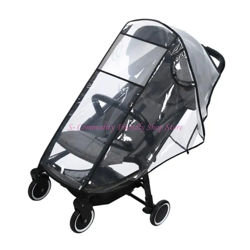 85AE Universal Baby Stroller Rain Cover Windproof Raincoat Clear for Pushchair
85AE Universal Baby Stroller Rain Cover Windproof Raincoat Clear for Pushchair