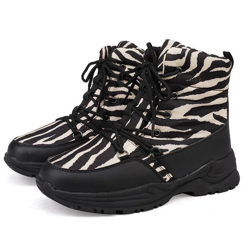 Winter thickened warm lamb wool Big Kids Snow Boots Fashion Zebra pattern Non-slip and waterproof Children's ankle boots
Winter thickened warm lamb wool Big Kids Snow Boots Fashion Zebra pattern Non-slip and waterproof Children's ankle boots