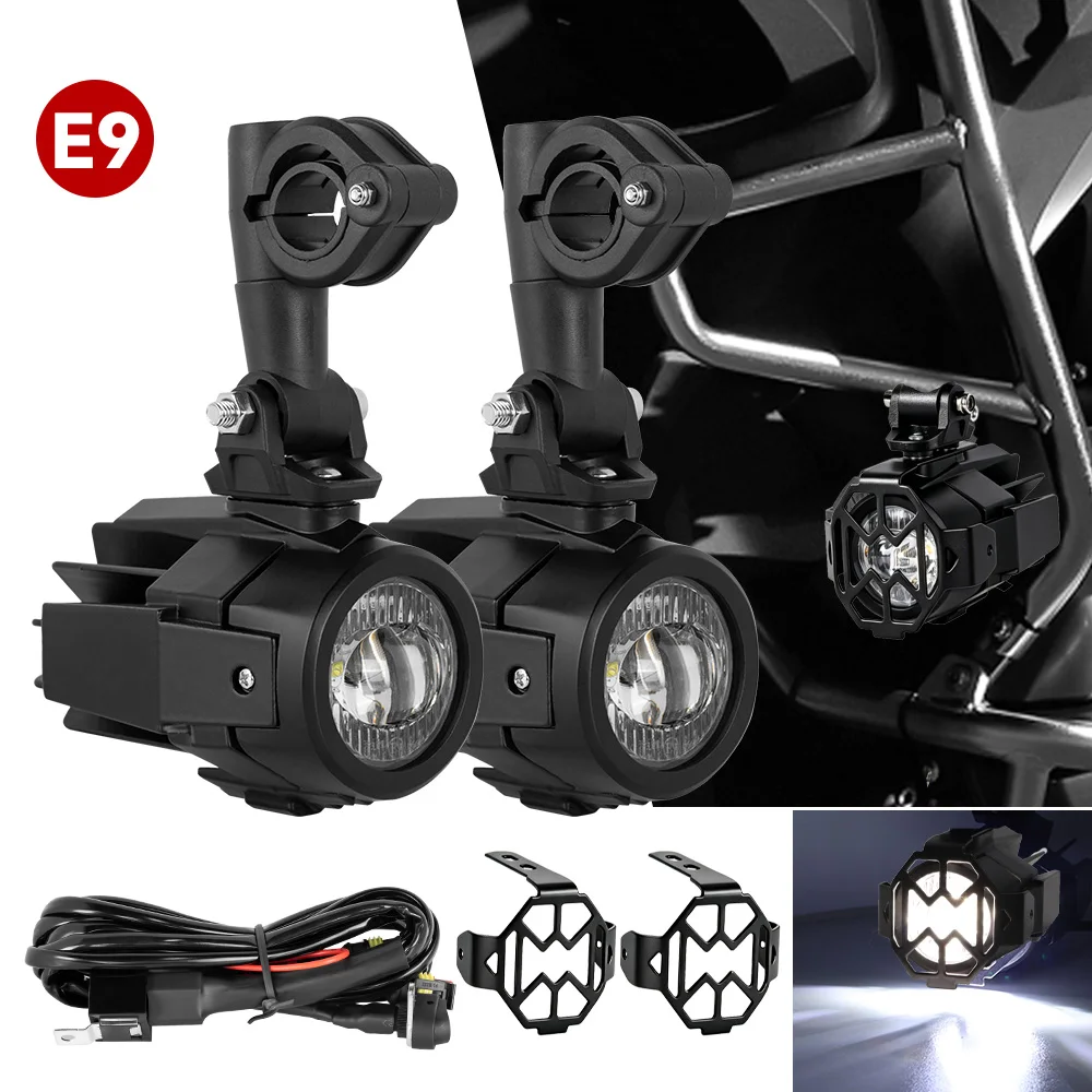 E9 Motorcycle LED Auxiliary Headlight Fog Light Protector For BMW R1200GS LC R1250GS Adventure R1250RT R1200RT R1250RS
E9 Motorcycle LED Auxiliary Headlight Fog Light Protector For BMW R1200GS LC R1250GS Adventure R1250RT R1200RT R1250RS
