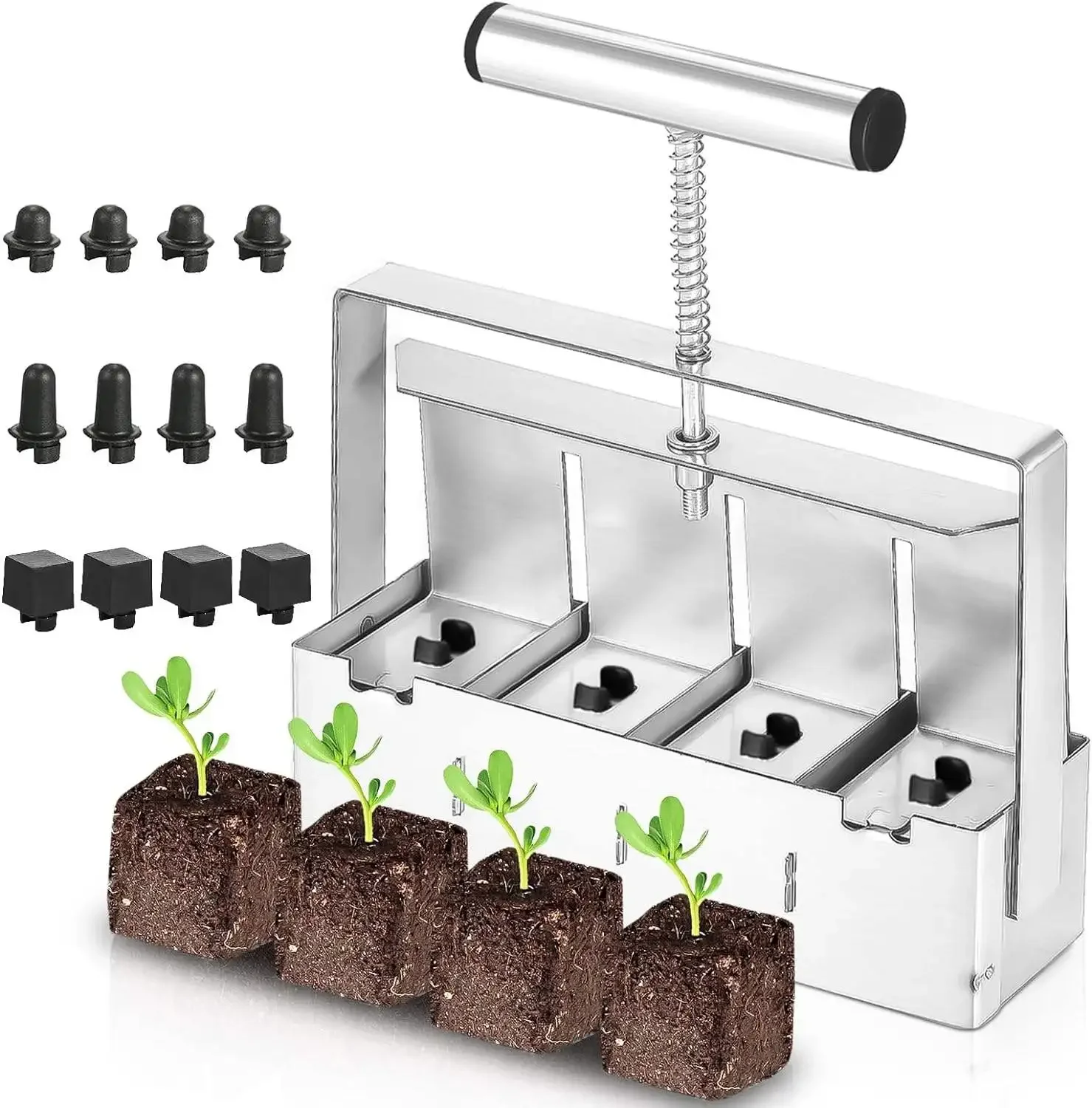 Growing Plants Garden Tools Seedling Soil Block Maker Garden Soil Block Compression Manual Soil Blocker for Planting Seeding
Growing Plants Garden Tools Seedling Soil Block Maker Garden Soil Block Compression Manual Soil Blocker for Planting Seeding