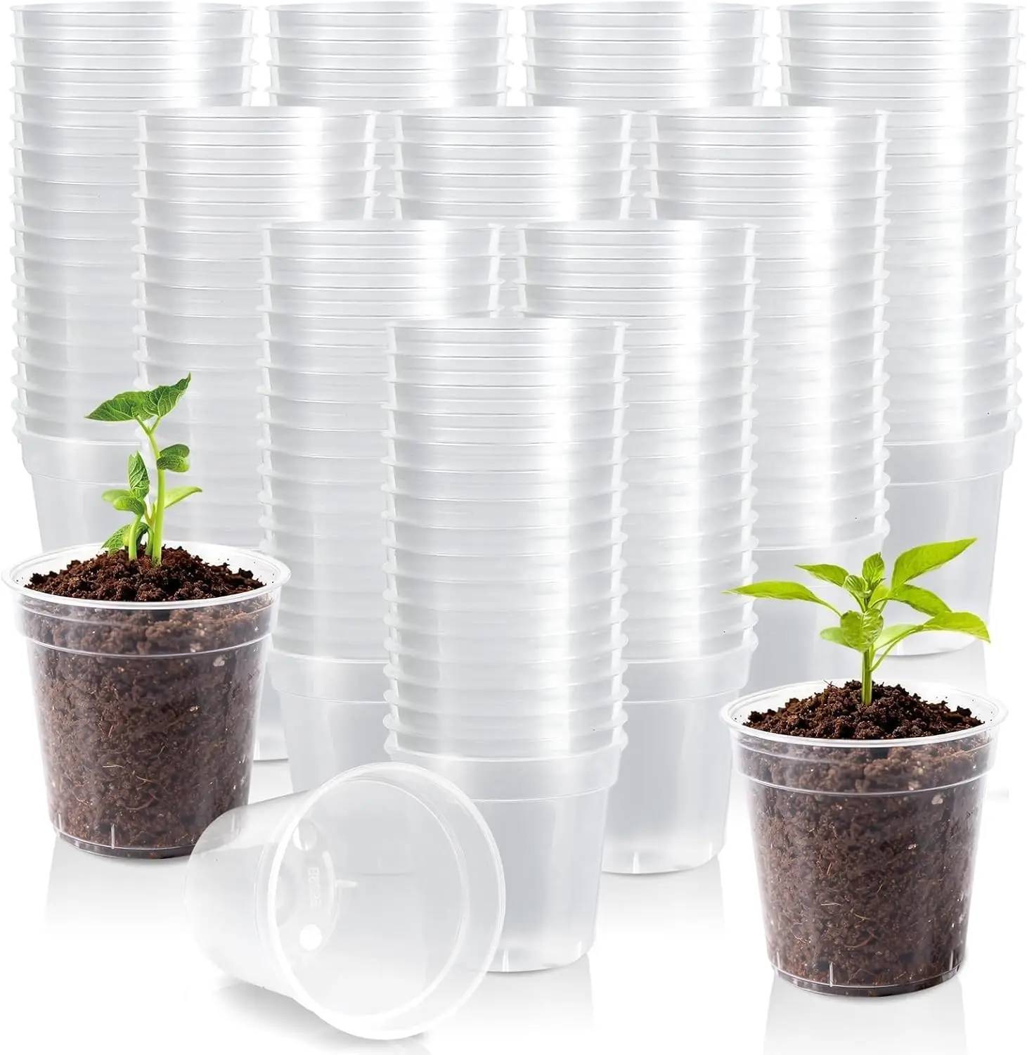 240 Pcs Clear Mini Nursery Pots for Plants, 2 Inch Plastic Seedling Clear Plant Pots with Drainage Holes, Seed Starting
240 Pcs Clear Mini Nursery Pots for Plants, 2 Inch Plastic Seedling Clear Plant Pots with Drainage Holes, Seed Starting