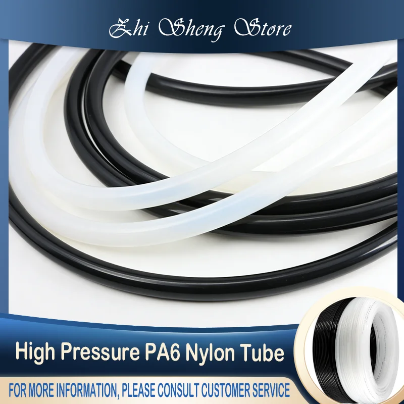 High Pressure PA6 Nylon Tube Rigid Smooth Polyamide Pneumatic Air Compressor Hose Oil Resistant Clear Black Air Line Tubing
High Pressure PA6 Nylon Tube Rigid Smooth Polyamide Pneumatic Air Compressor Hose Oil Resistant Clear Black Air Line Tubing