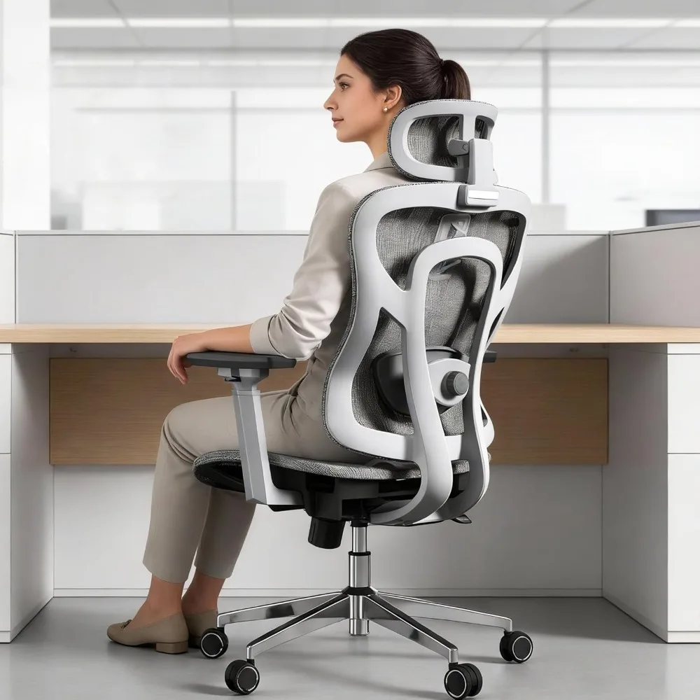 Ergonomic Office Chair for Long Hours, with Adaptive Thoracic & Lumbar Support,3D Adjustable Armrests,High Back Mesh Chair
Ergonomic Office Chair for Long Hours, with Adaptive Thoracic & Lumbar Support,3D Adjustable Armrests,High Back Mesh Chair