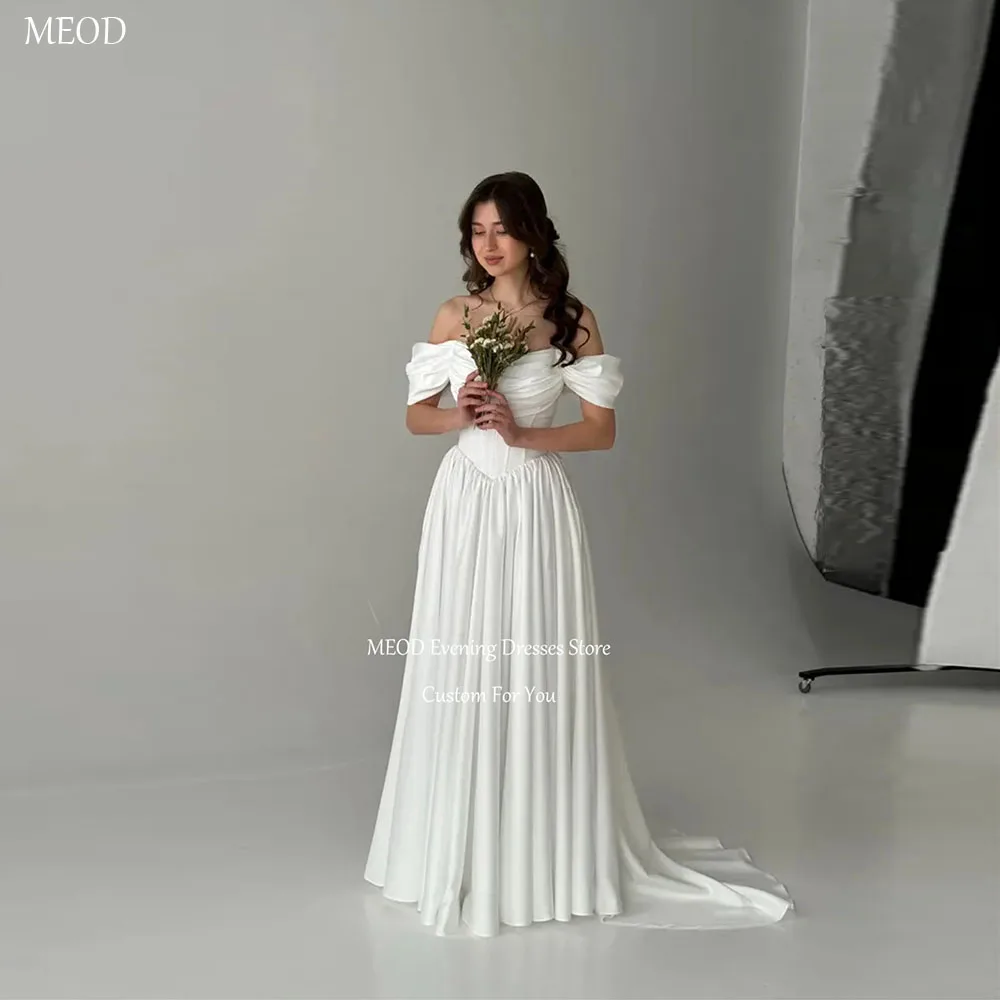 MEOD Long Train Strapless Women‘s Wedding Dress Off The Shoulder Vestido Noiva Graceful A Line Satin Bridal Gown Customized
MEOD Long Train Strapless Women‘s Wedding Dress Off The Shoulder Vestido Noiva Graceful A Line Satin Bridal Gown Customized