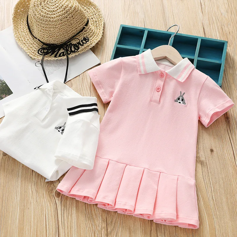 Girls Summer Dress 2025 New Fashionable Baby Polo Skirt Shirt Children's Cotton Short Sleeve Kids Clothes Holiday Dresses
Girls Summer Dress 2025 New Fashionable Baby Polo Skirt Shirt Children's Cotton Short Sleeve Kids Clothes Holiday Dresses