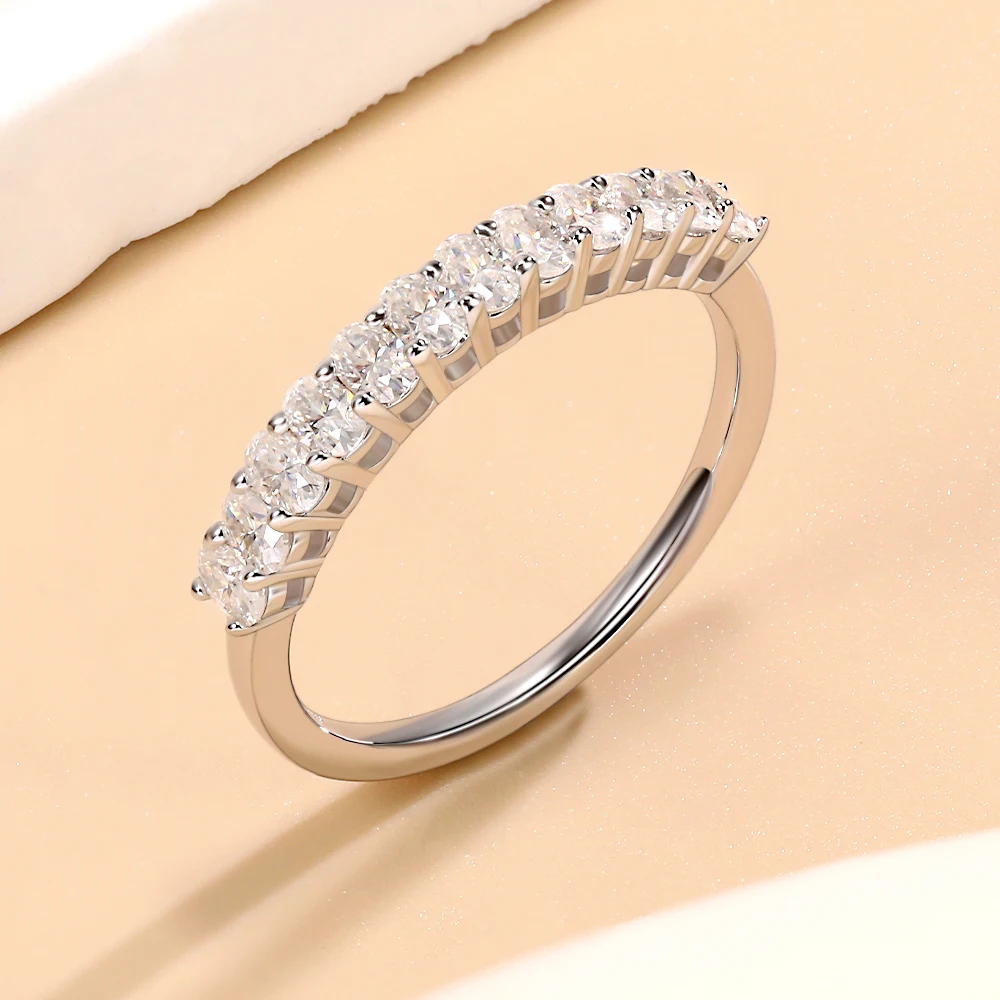 Pretty Beauty Half Halo Moissanite Wedding Band for Women 925 Sterling Silver Oval Cut Diamond Ring 18K Gold Plated Fine Jewelry
Pretty Beauty Half Halo Moissanite Wedding Band for Women 925 Sterling Silver Oval Cut Diamond Ring 18K Gold Plated Fine Jewelry