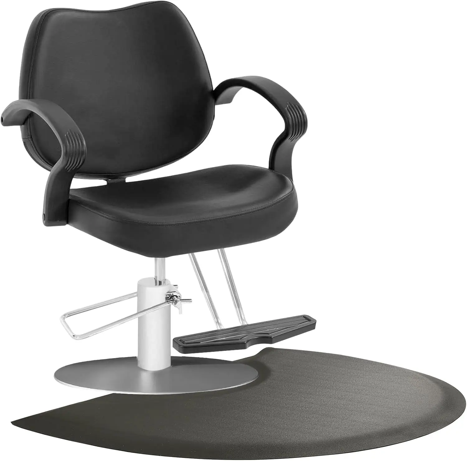 Anti Fatigue Semi Circle Barber Chair Mat 3x4 Feet Half Inch Thick Black Salon Floor Cushion for Hair Stylist
Anti Fatigue Semi Circle Barber Chair Mat 3x4 Feet Half Inch Thick Black Salon Floor Cushion for Hair Stylist