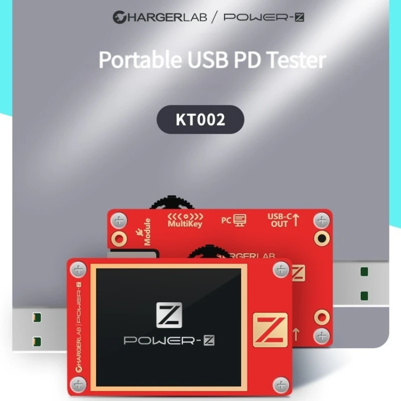 ChargerLAB POWER-Z KT002 USB Tester Digital Voltmeter Ammeter Voltage Current Power Meter Charging Head Network Test
ChargerLAB POWER-Z KT002 USB Tester Digital Voltmeter Ammeter Voltage Current Power Meter Charging Head Network Test