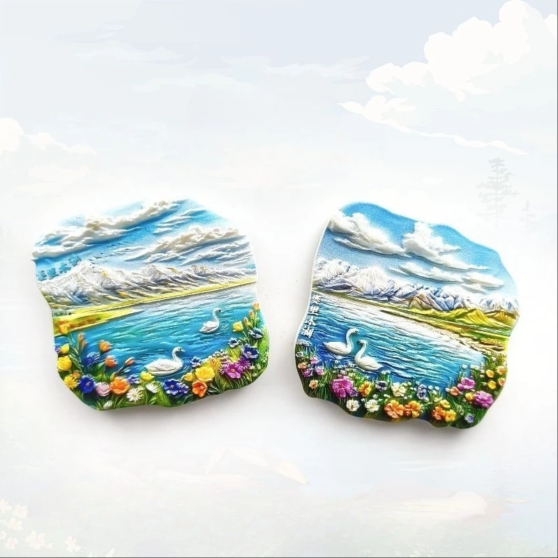Sailimu Lake Fridge Magnet - 3D Xinjiang Travel Souvenir Alpine Blue Water Decor Minimalist China Gift with Strong Magnet
Sailimu Lake Fridge Magnet - 3D Xinjiang Travel Souvenir Alpine Blue Water Decor Minimalist China Gift with Strong Magnet