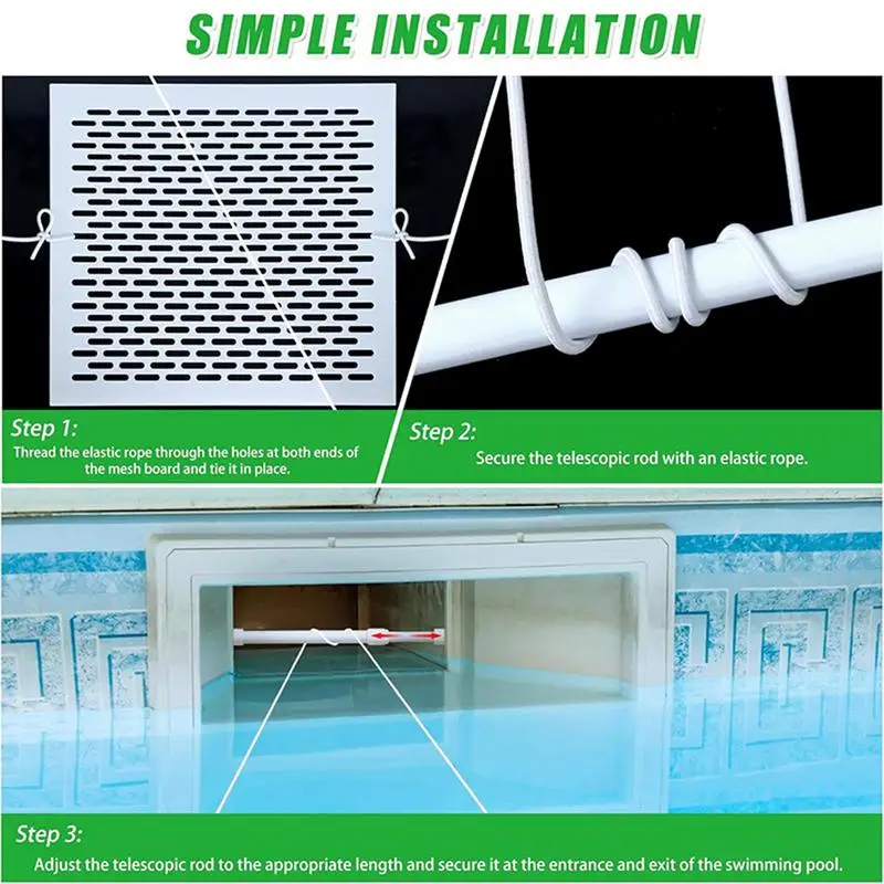 Pool Skimmer Guard Pool Skimmer Leaf Guard Screen Professional Shield Mesh Net Heavy-Duty For Poolside Drainage Ditch Hot Tub
Pool Skimmer Guard Pool Skimmer Leaf Guard Screen Professional Shield Mesh Net Heavy-Duty For Poolside Drainage Ditch Hot Tub