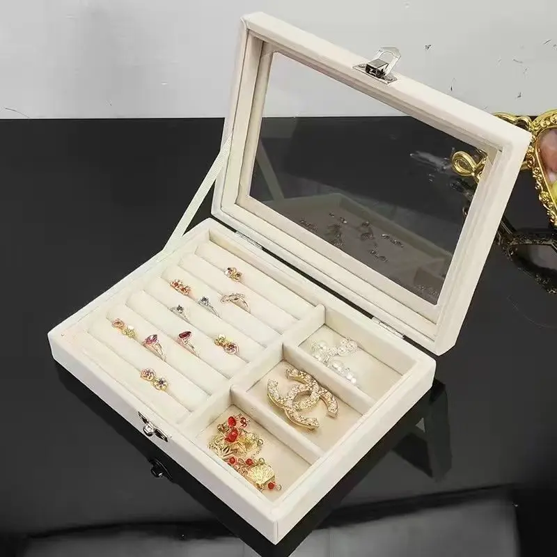 Jewelry Storage Box Necklace Bracelet Multi-Grid Storage Box Jewelry Box Large Capacity Household Dustproof Box
Jewelry Storage Box Necklace Bracelet Multi-Grid Storage Box Jewelry Box Large Capacity Household Dustproof Box