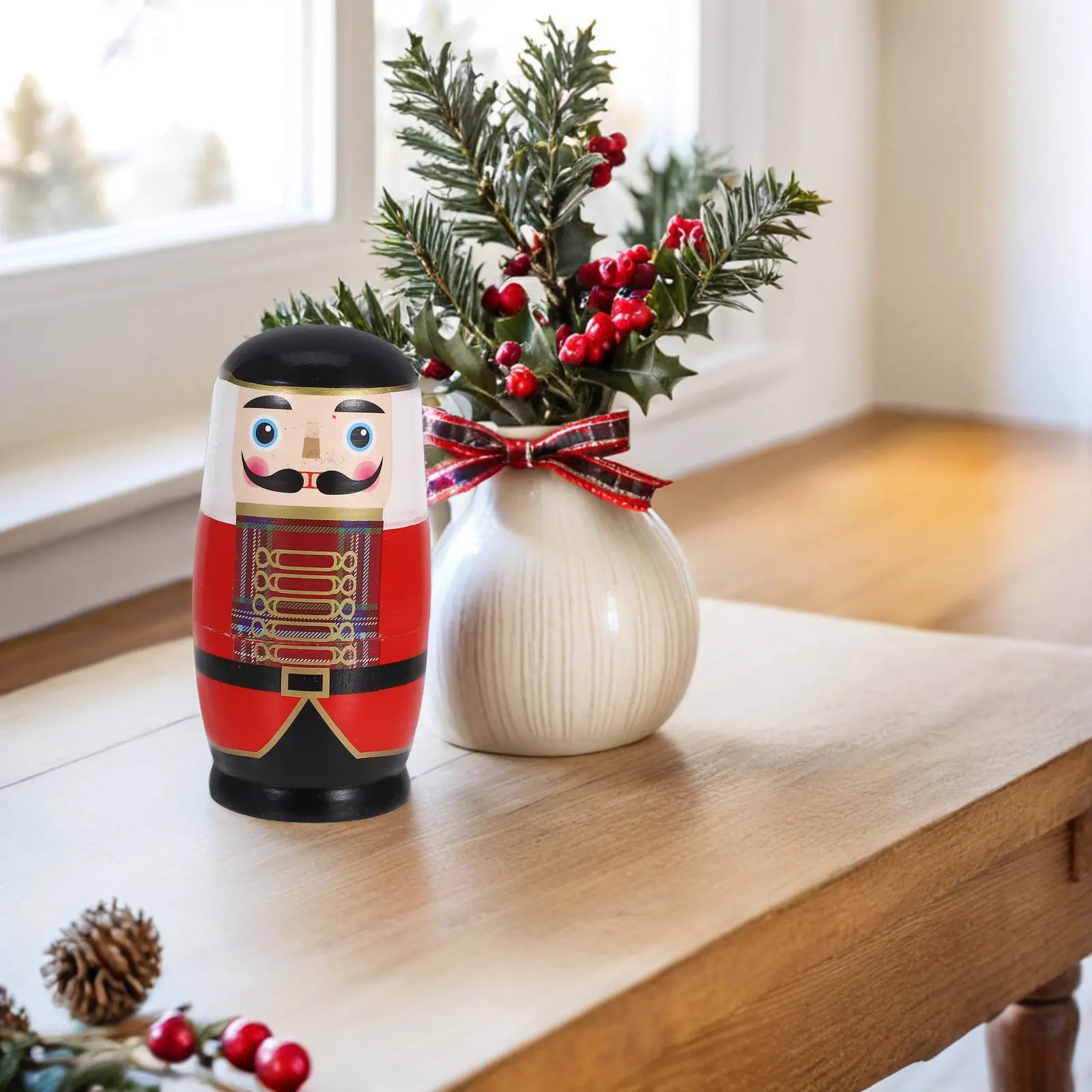 1Set Safe Wood Nutcracker Russian Nesting Detailed Craft Smooth Surface Non-Fading Print Stackable Household Ornament Xmas
1Set Safe Wood Nutcracker Russian Nesting Detailed Craft Smooth Surface Non-Fading Print Stackable Household Ornament Xmas