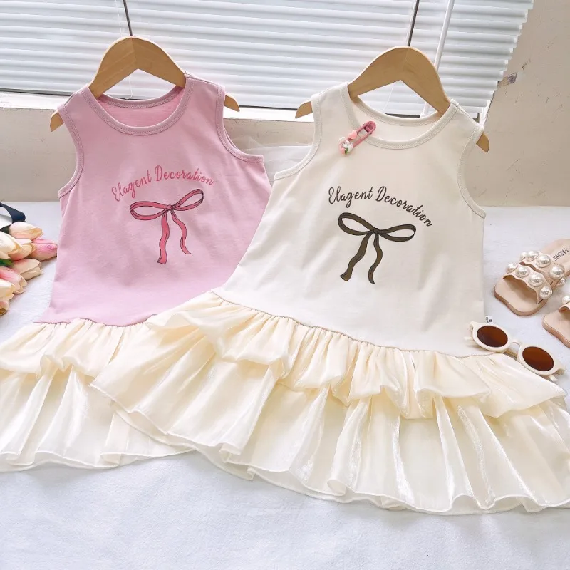 Summer New Baby Girl Dress with Butterfly Printed Knot Double Layered Yarn Splicing Suspended Sleeveless Birthday Costume
Summer New Baby Girl Dress with Butterfly Printed Knot Double Layered Yarn Splicing Suspended Sleeveless Birthday Costume