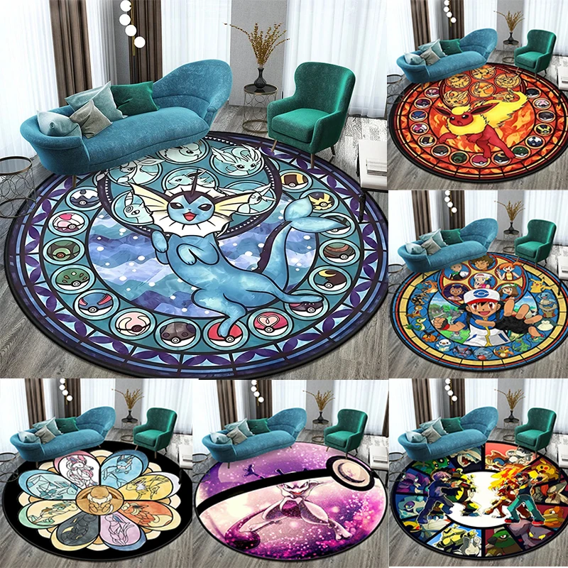 MINISO Disney Pokémon Cartoon Printed Round Carpet for Living Room Rugs Camping Picnic Mats Flannel Anti-Slip Rug Yoga Mat Gifts
MINISO Disney Pokémon Cartoon Printed Round Carpet for Living Room Rugs Camping Picnic Mats Flannel Anti-Slip Rug Yoga Mat Gifts
