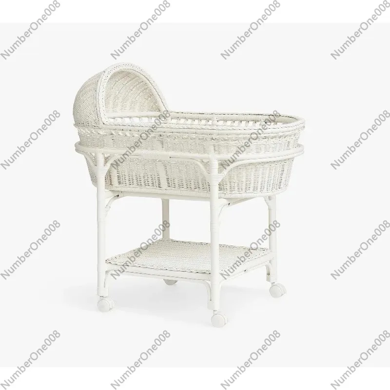 For Premium Handmade Rattan Baby Cradle Sustainable Wicker Cradle with Wheels and Shelves Modern Baby Care Furniture
For Premium Handmade Rattan Baby Cradle Sustainable Wicker Cradle with Wheels and Shelves Modern Baby Care Furniture