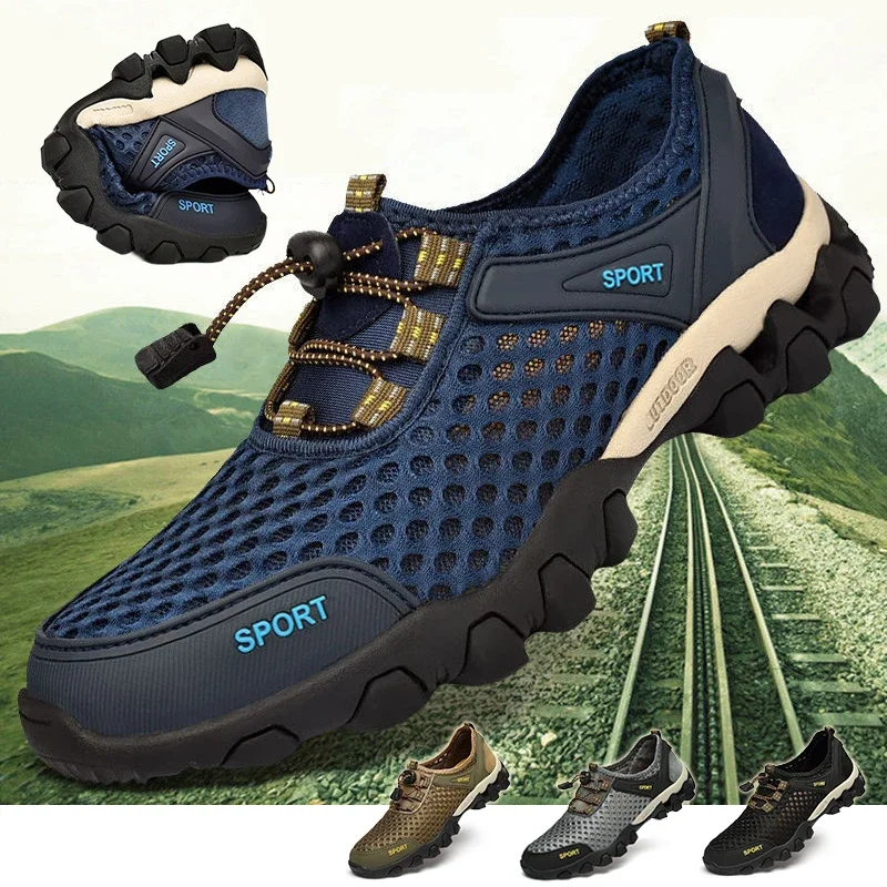 Мужская треккинговая походная обувь, аква-обувь, кроссовки с дышащей сеткой, уличная повседневная обувь для скалолазания, эластичная мягкая спортивная обувь
Мужская треккинговая походная обувь, аква-обувь, кроссовки с дышащей сеткой, уличная повседневная обувь для скалолазания, эластичная мягкая спортивная обувь