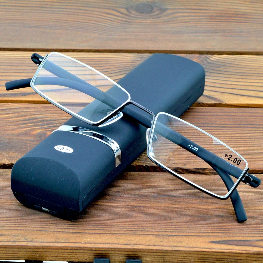 Clara Vida Up Half-rim Alloy Black Frame Portable Spectacles Multi-coated Lenses Fashion Reading Glasses +0.75 To +4 with CASE
Clara Vida Up Half-rim Alloy Black Frame Portable Spectacles Multi-coated Lenses Fashion Reading Glasses +0.75 To +4 with CASE