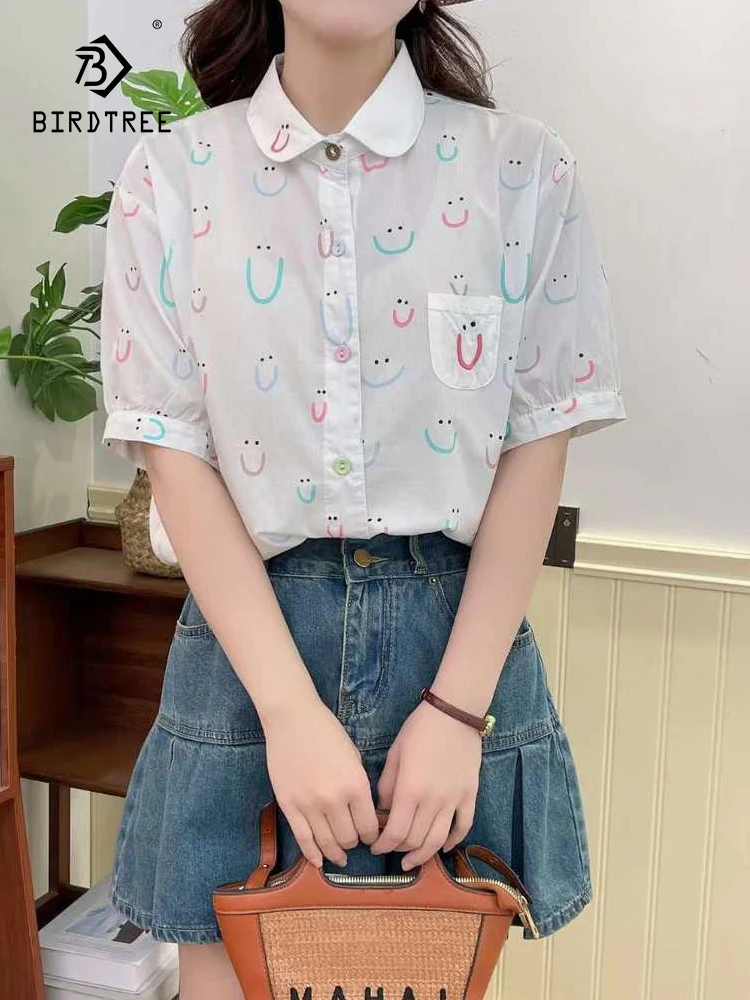 New Spring Cotton Cartoon Printed Shirt Women Lapel Short Sleeve Simplicity Top Girl Loose Commute Blouses 2024 Autumn T44747QC
New Spring Cotton Cartoon Printed Shirt Women Lapel Short Sleeve Simplicity Top Girl Loose Commute Blouses 2024 Autumn T44747QC