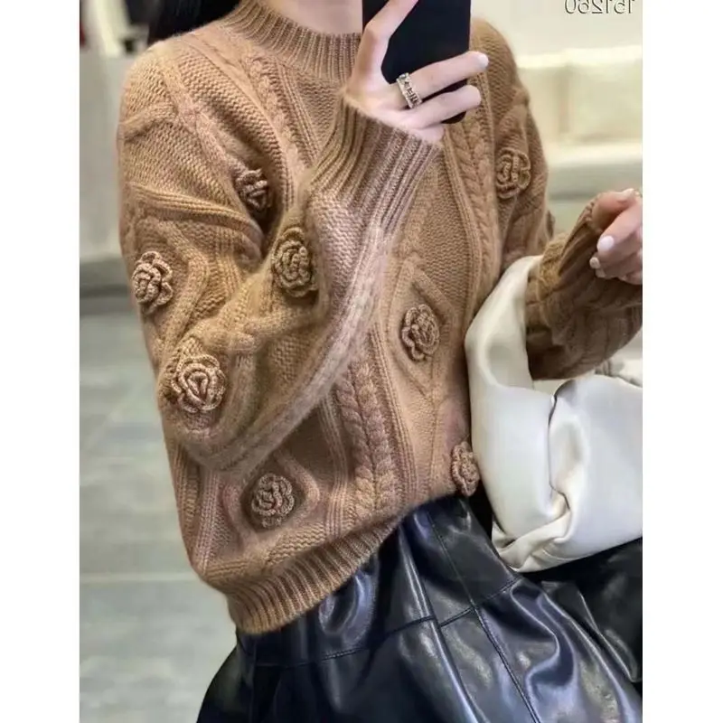 Ladies New Fashion Pullover Sweater Women Clothing Girls Autumn Casual Knitwear Female Woman OL Sweaters BVA1221
Ladies New Fashion Pullover Sweater Women Clothing Girls Autumn Casual Knitwear Female Woman OL Sweaters BVA1221