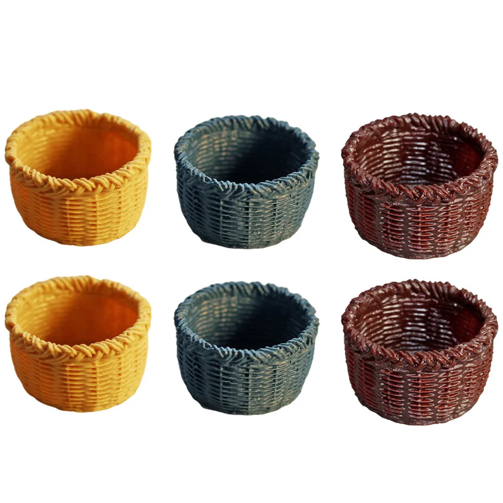 6 Pcs Mini Basket House Model Bread Desktop Furniture Ornaments Resin Crafts Child
6 Pcs Mini Basket House Model Bread Desktop Furniture Ornaments Resin Crafts Child