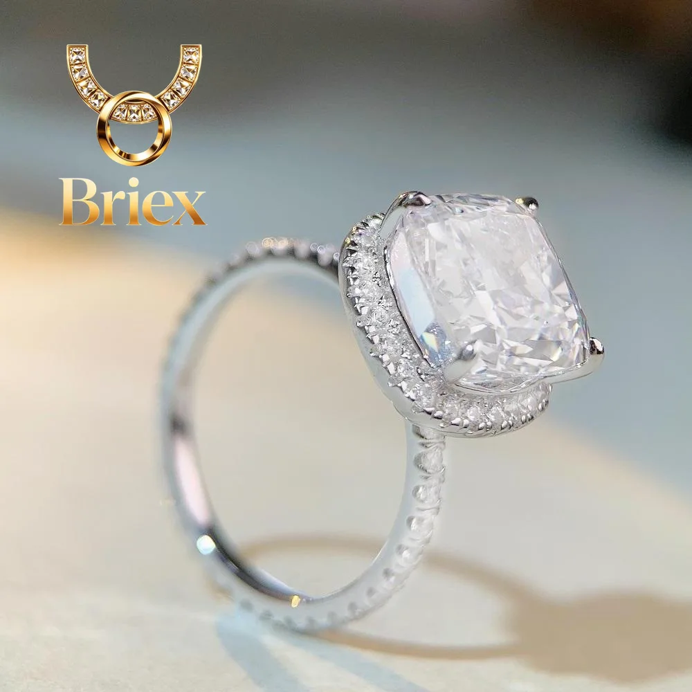 Briex Jewelry Luxury Solid Platinum PT950 Women's Reddish 5 karat Diamond Ring with Moissanite
Briex Jewelry Luxury Solid Platinum PT950 Women's Reddish 5 karat Diamond Ring with Moissanite