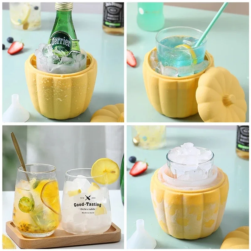 Pumpkin Ice Cube Maker 2-in-1 Multi-functionalSilicone Ice Bucket Storage Box Outdoor Portable Ice Cube Mold Kitchen Accessory
Pumpkin Ice Cube Maker 2-in-1 Multi-functionalSilicone Ice Bucket Storage Box Outdoor Portable Ice Cube Mold Kitchen Accessory