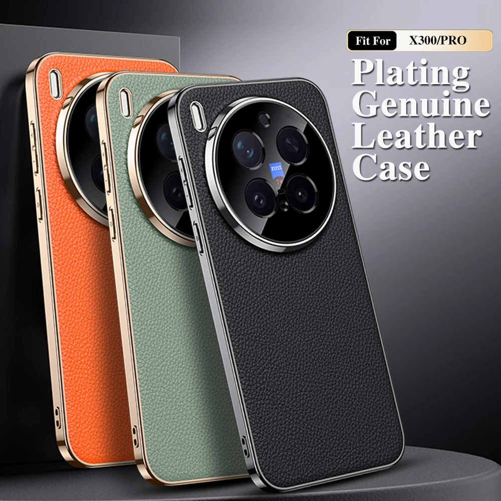 Original Leather Case For Vivo X300 PRO / X300 Plating Genuine cowhide Lichee Pattern Lens Protection Shockproof Hard Cover
Original Leather Case For Vivo X300 PRO / X300 Plating Genuine cowhide Lichee Pattern Lens Protection Shockproof Hard Cover