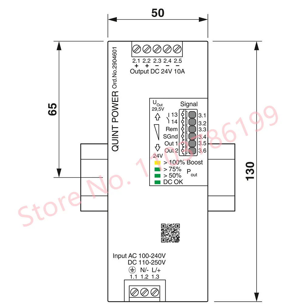 Блок питания 2904601 - QUINT4-PS/1AC/24DC/10
Блок питания 2904601 - QUINT4-PS/1AC/24DC/10