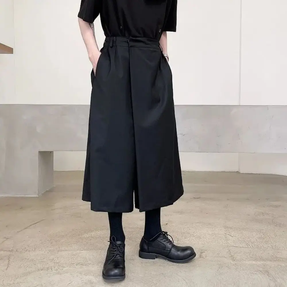 Men's Causal Wide Leg Pants Loose Fashion Straight Trousers New Japanese Streetwear Dark Culottes Calf Length Pants For Male
Men's Causal Wide Leg Pants Loose Fashion Straight Trousers New Japanese Streetwear Dark Culottes Calf Length Pants For Male