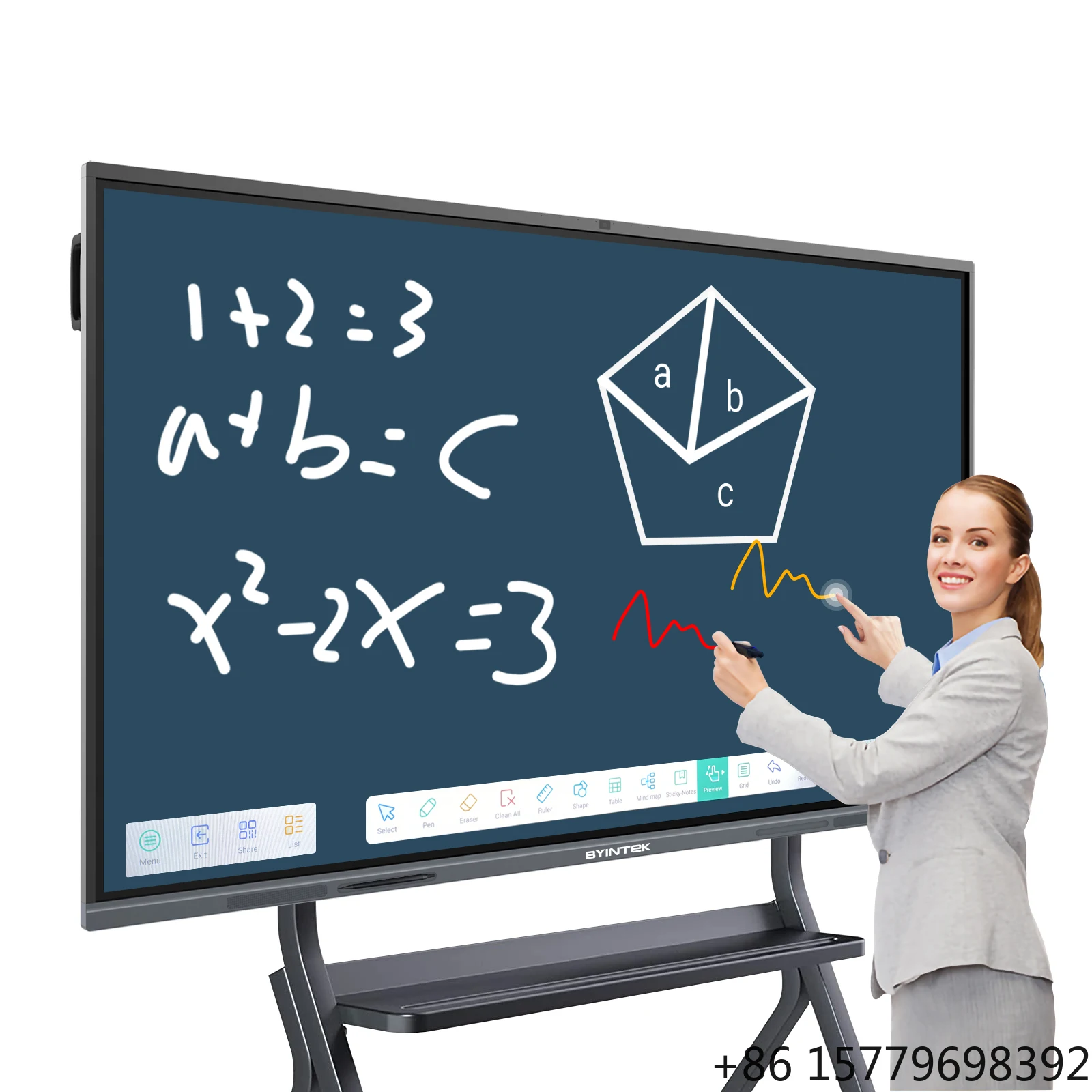 86 Inch Supplies School Office Interactive Smart Board, Touch Screen Digital Board Android White LED Anti Glass
86 Inch Supplies School Office Interactive Smart Board, Touch Screen Digital Board Android White LED Anti Glass