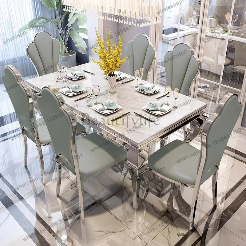 Light luxury marble dining table European simple modern household small apartment rectangular
Light luxury marble dining table European simple modern household small apartment rectangular