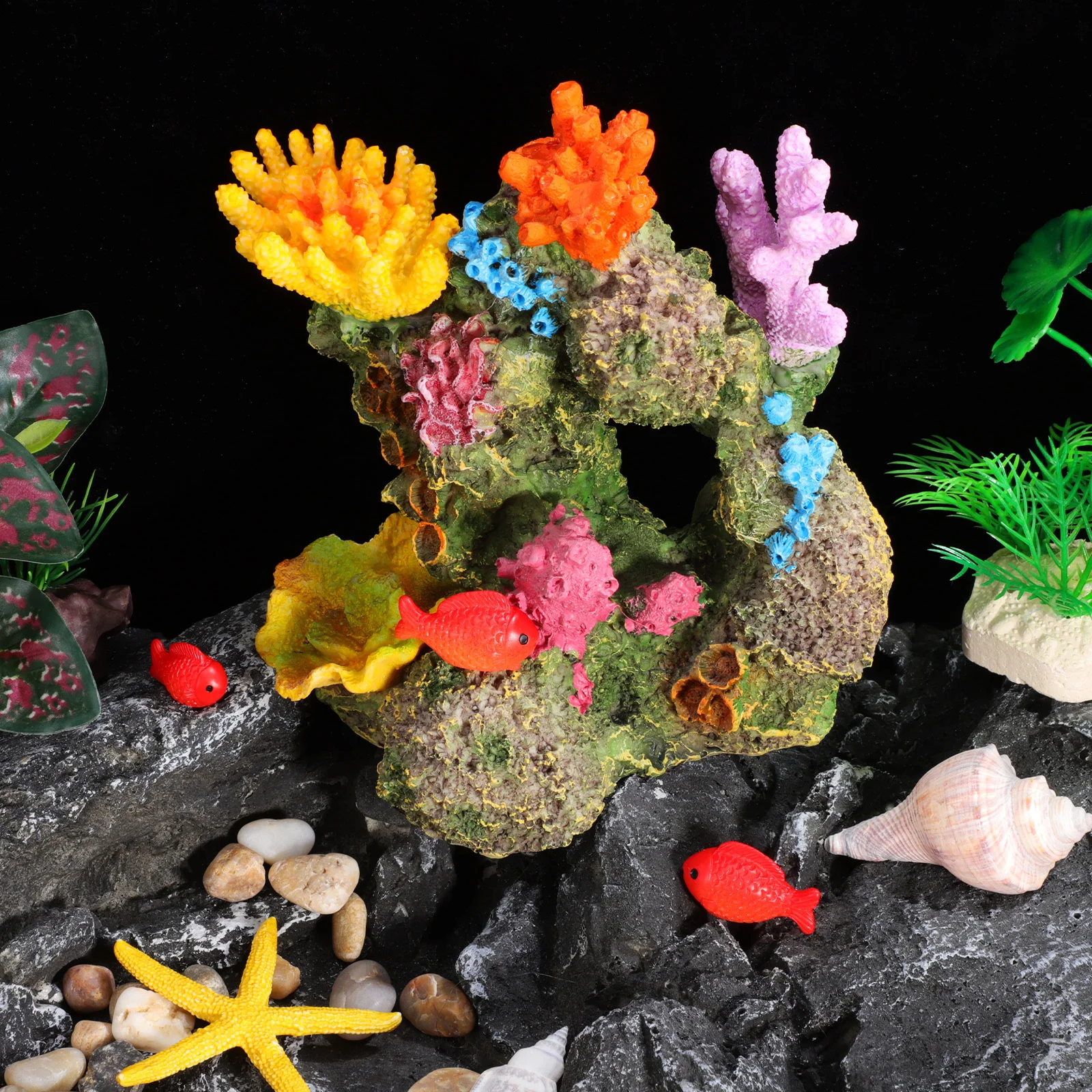 Artificial Coral Decorations For Aquarium Realistic Resin Fish Tank Ornament, Lifelike Reef Sculpture, Safe Vibrant 
Artificial Coral Decorations For Aquarium Realistic Resin Fish Tank Ornament, Lifelike Reef Sculpture, Safe Vibrant